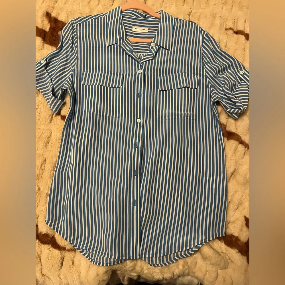 EQUIPMENT Silk Stripe Shirt - Picture 3 of 3